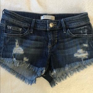 Size 24 GUESS jean shorts